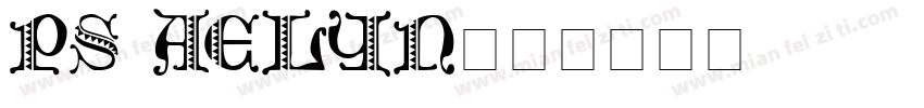 PS Aelyn字体转换